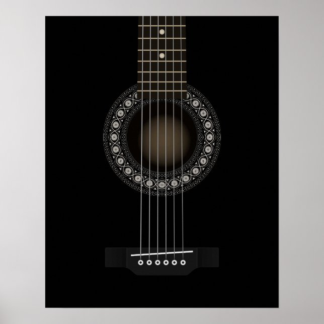 Poster de guitare acoustique (Devant)