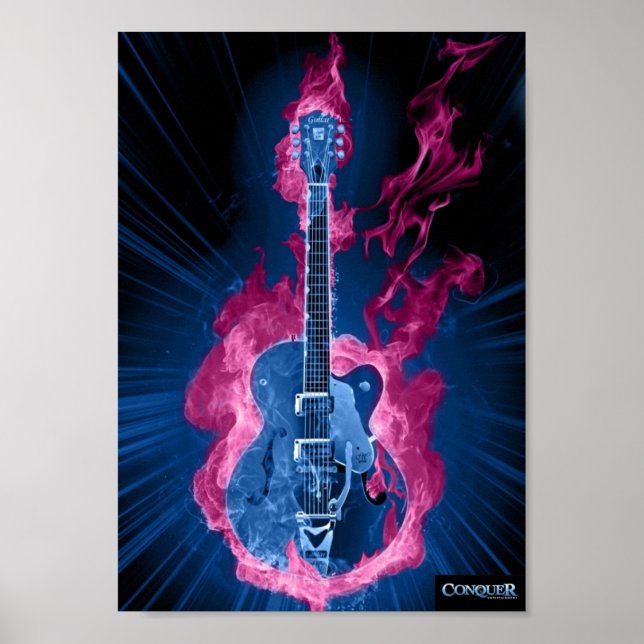 Poster de Guitare Conquer (Devant)