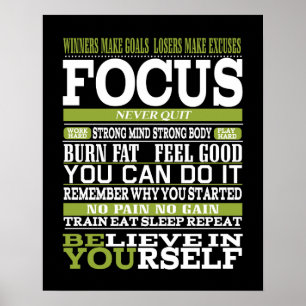 Poster de gym, Motivational Exercice entraîneur pe