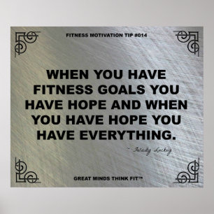 Poster de gym pour la motivation fitness #014