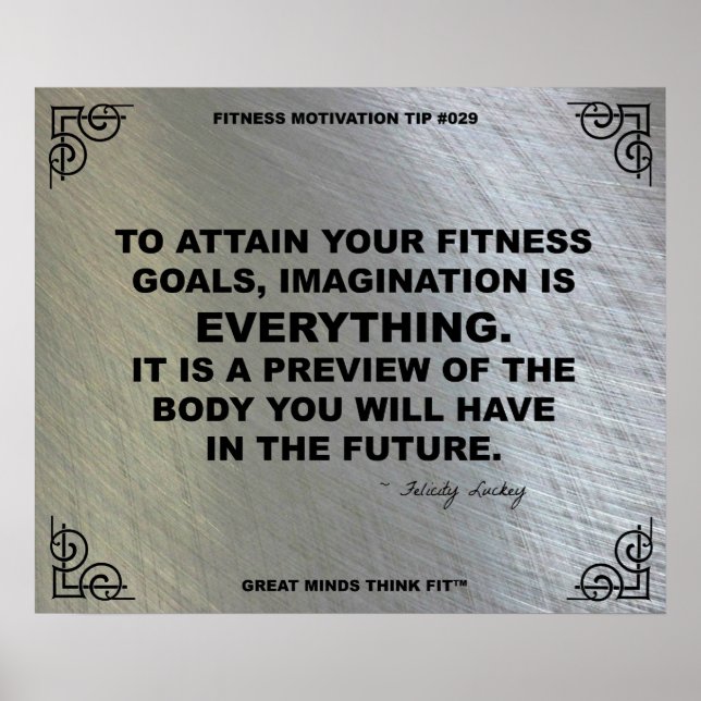Poster de gym pour la motivation fitness #029 (Devant)