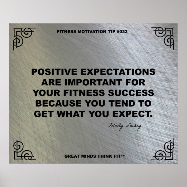 Poster de gym pour la motivation fitness #032 (Devant)