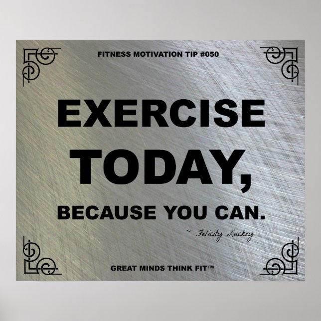 Poster de gym pour la Motivation Fitness #050 (Devant)