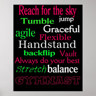 Poster de gymnastique Salle de fille