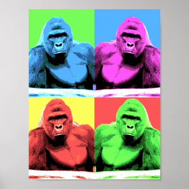 Poster de Harambe Pop Art (Devant)