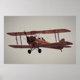 Poster De Havilland Tiger Moth