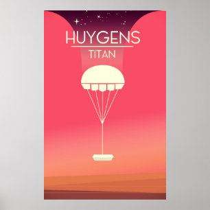 Poster de Huygens Titan Space Art.