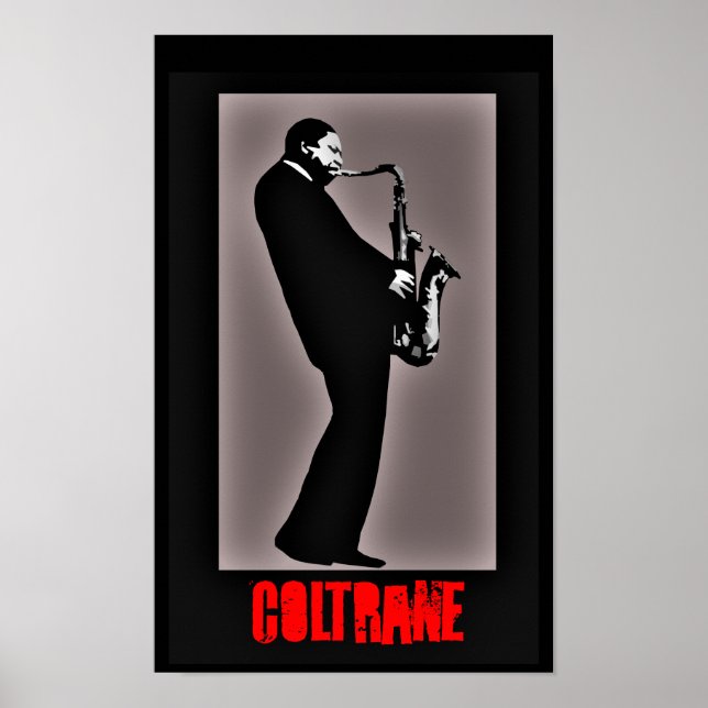 Poster de jazz John Coltrane (Devant)