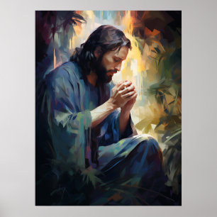 Poster de Jésus priant