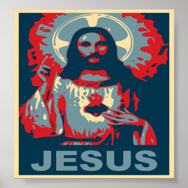 Poster de Jésus (style Obama) (Devant)