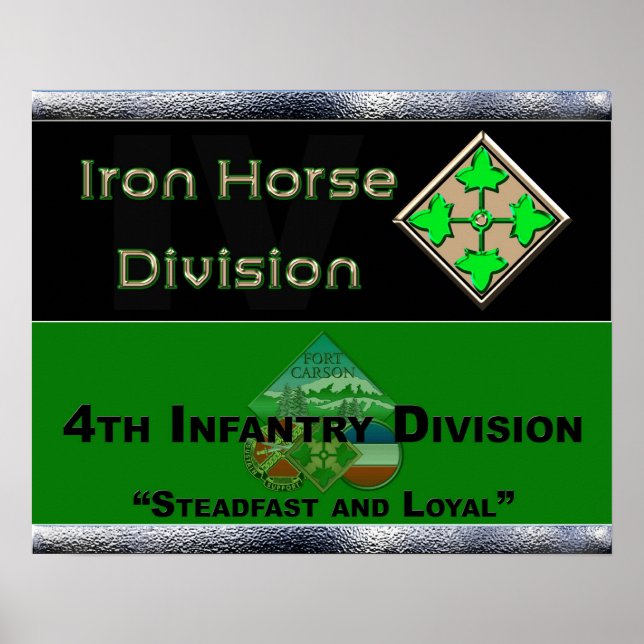 Poster de la 4e division d'infanterie (Devant)