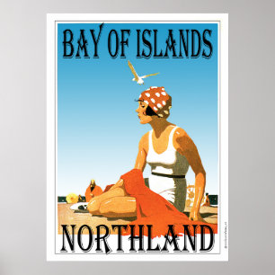 Poster de la Baie des Îles, Northland Beach