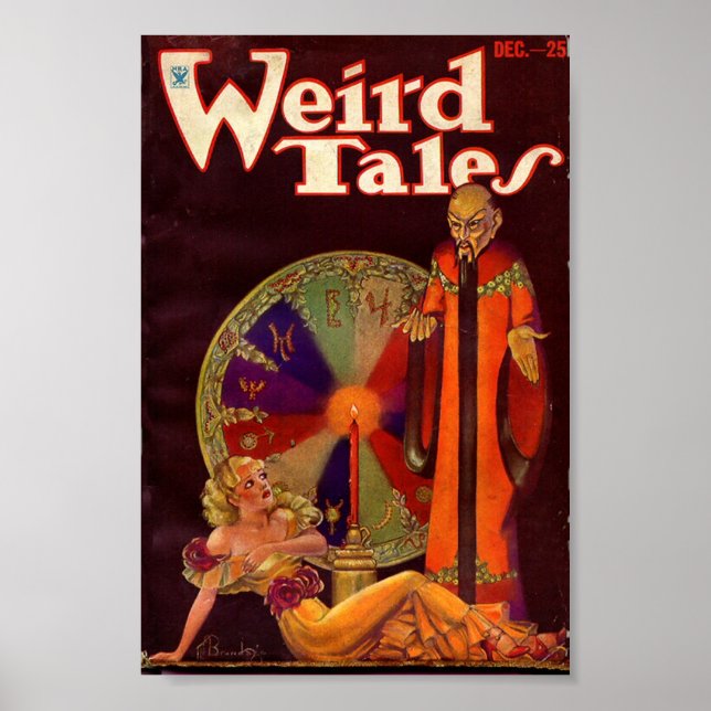 Poster de la bande dessinée Weird Tales Décembre (Devant)