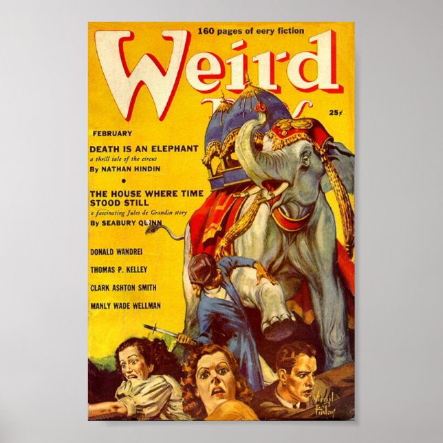 Poster de la bande dessinée Weird Tales Février (Devant)