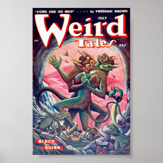 Poster de la bande dessinée Weird Tales Juillet