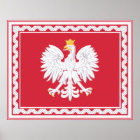 Poster de la bannière polonaise