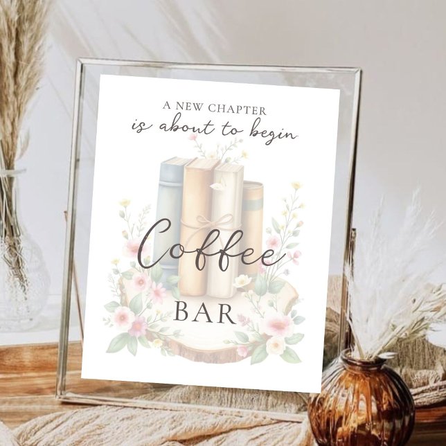 Poster de la barre de café Fleur sauvage (Créateur téléchargé)