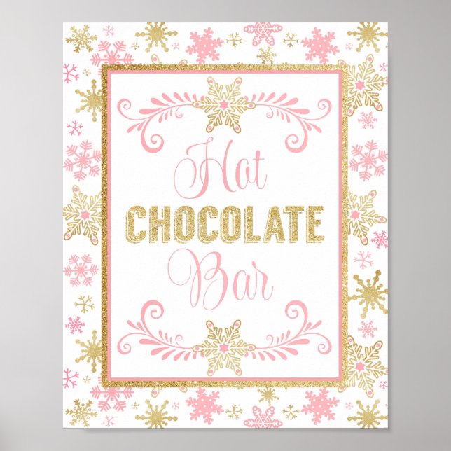 Poster de la barre de chocolat chaud - Pink Gold S (Devant)