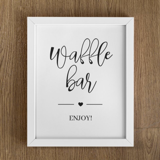 Poster de la barre de gaufre de Fête des mariées s (Créateur téléchargé)