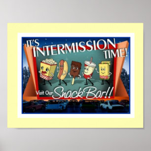 Poster de la barre de snacks d'entrée
