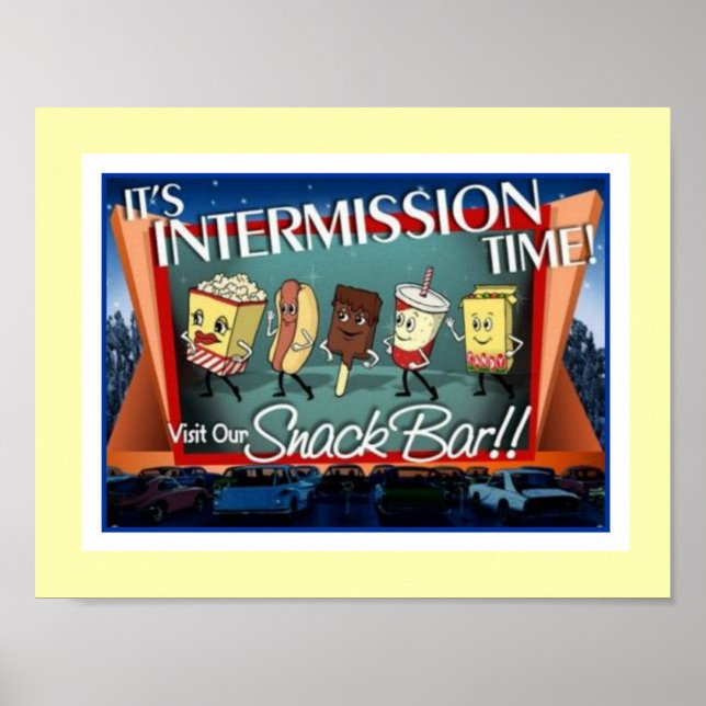 Poster de la barre de snacks d'entrée (Devant)