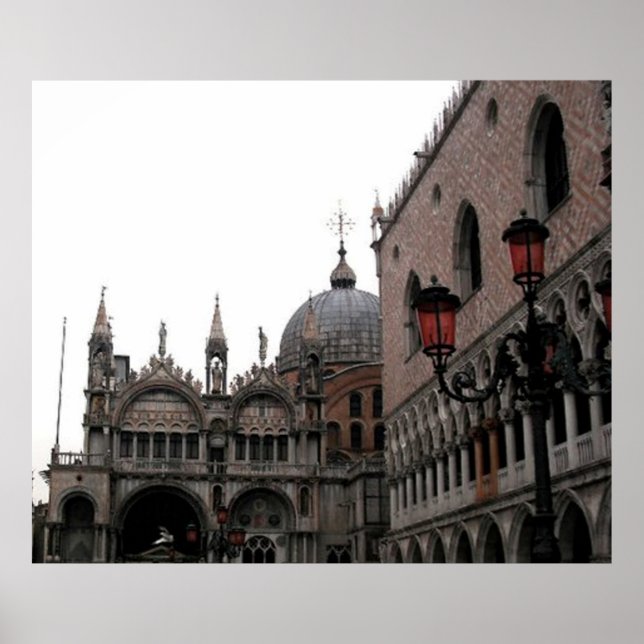 Poster de la basilique carré et Cathédrale de Sain (Devant)