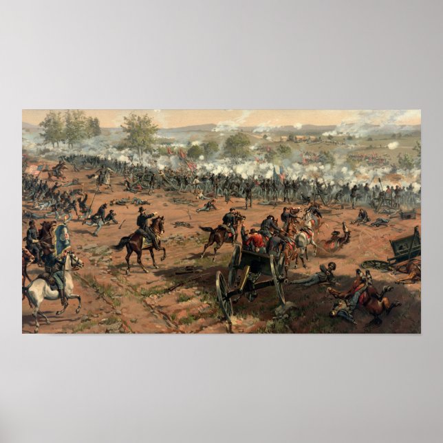 Poster de la bataille de Gettysburg (Devant)