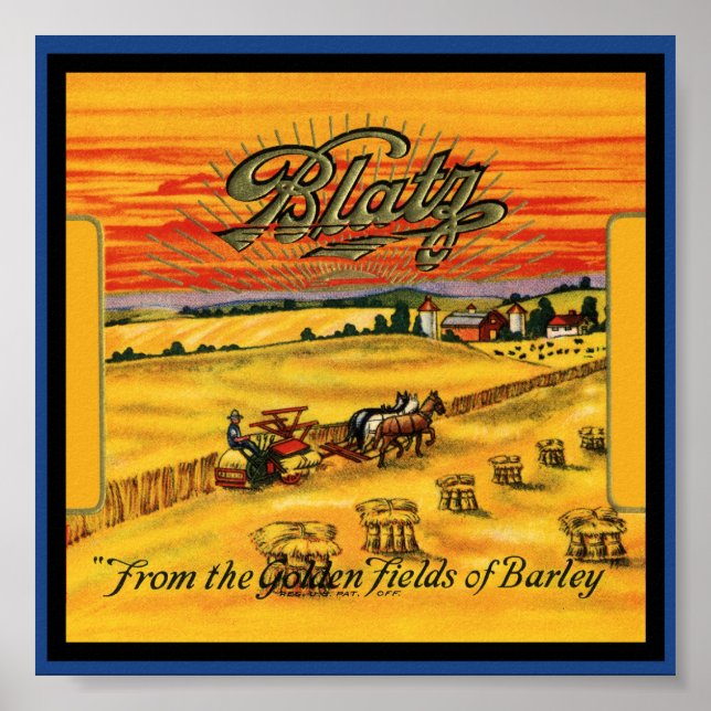 Poster de la bière de Blatz (Devant)