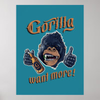 Poster de la bière Gorilla