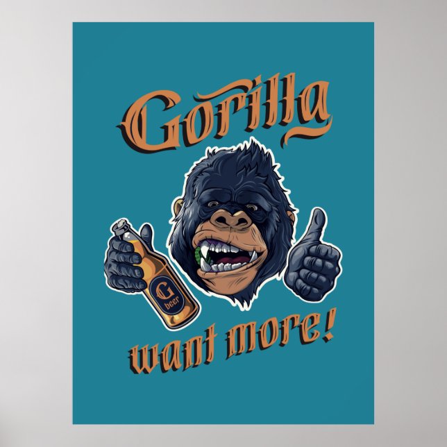 Poster de la bière Gorilla (Devant)