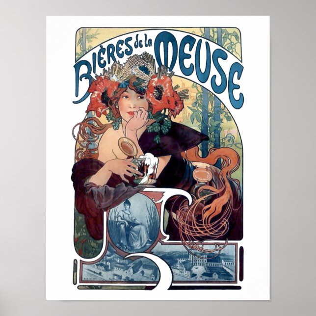 Poster de la bière Mucha (Devant)