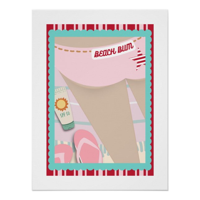 Poster de la bordure de plage 3 (Devant)