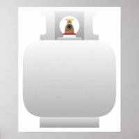 Poster de la bouteille à gaz