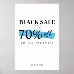 Poster de la Boutique de rabais pour entreprise Bl
