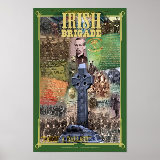 Poster de la Brigade d'Irlande Guerre civile 150 (Devant)