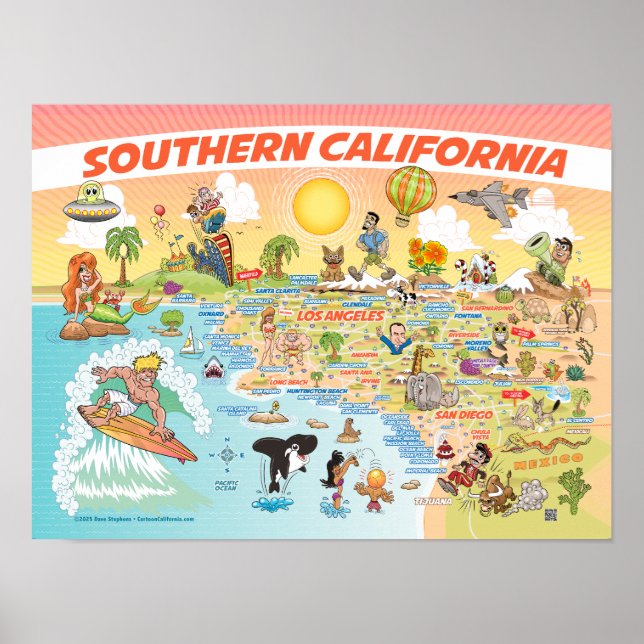 Poster de la Californie du Sud (Devant)