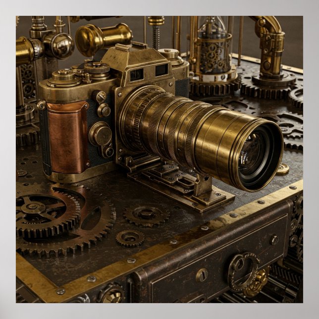 Poster de la caméra Steampunk (Devant)