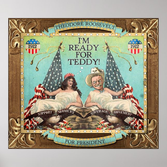 Poster de la campagne 'Ready for Teddy' Roosevelt  (Devant)