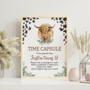 Poster de la capsule d'anniversaire de la vache Hi