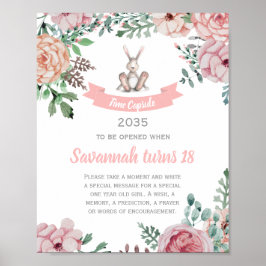 Poster de la Capsule d'Anniversaire Floral Bunny