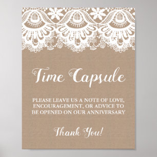 Poster de la capsule horaire Burlap and Lace Maria