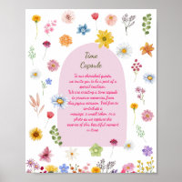 Poster de la capsule temporelle Fleur sauvage colo