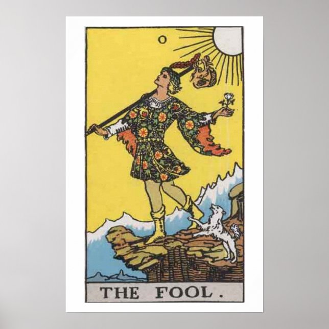 Poster de la carte Fool Tarot (Devant)