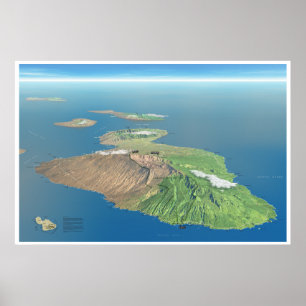 Poster de la carte Haleakala et Maui