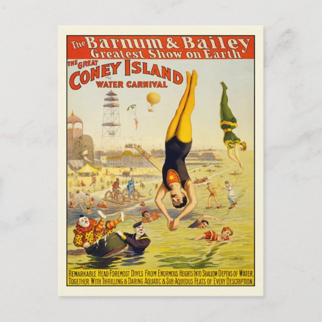 Poster de la carte postale du Carnaval de Coney Is (Devant)