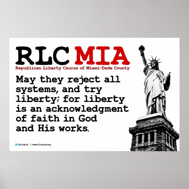 Poster de la carte RLC MIA 36 pouces x 24 pouces (Devant)