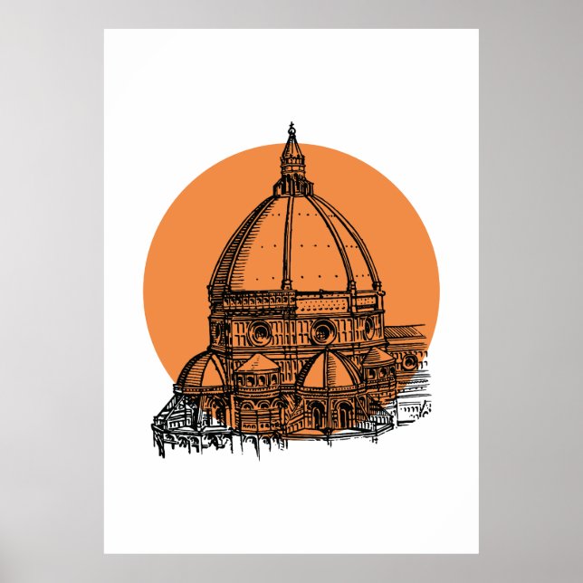 Poster de la cathédrale de Florence (Devant)