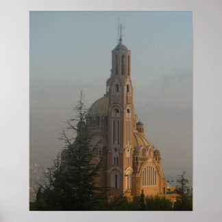 Poster de la cathédrale de Jounieh