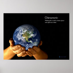 Poster de la chiropratique de la Terre