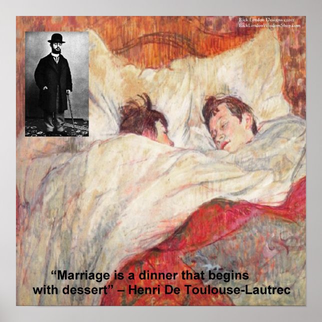 Poster de la citation de mariage Toulouse-Lautrec (Devant)